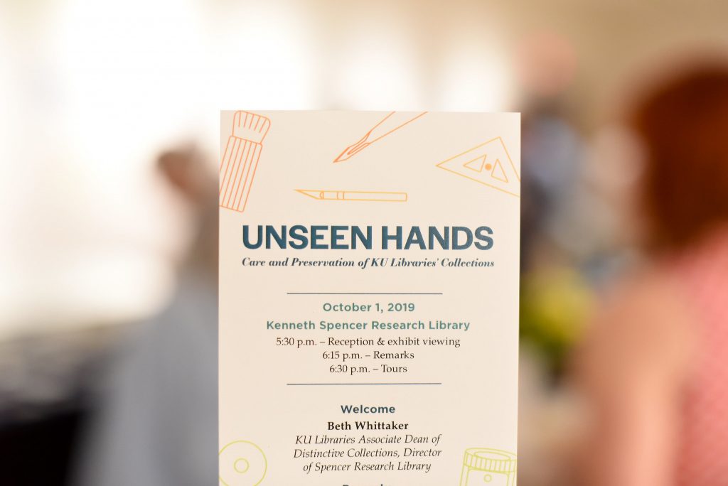 Unseen Hands reception program